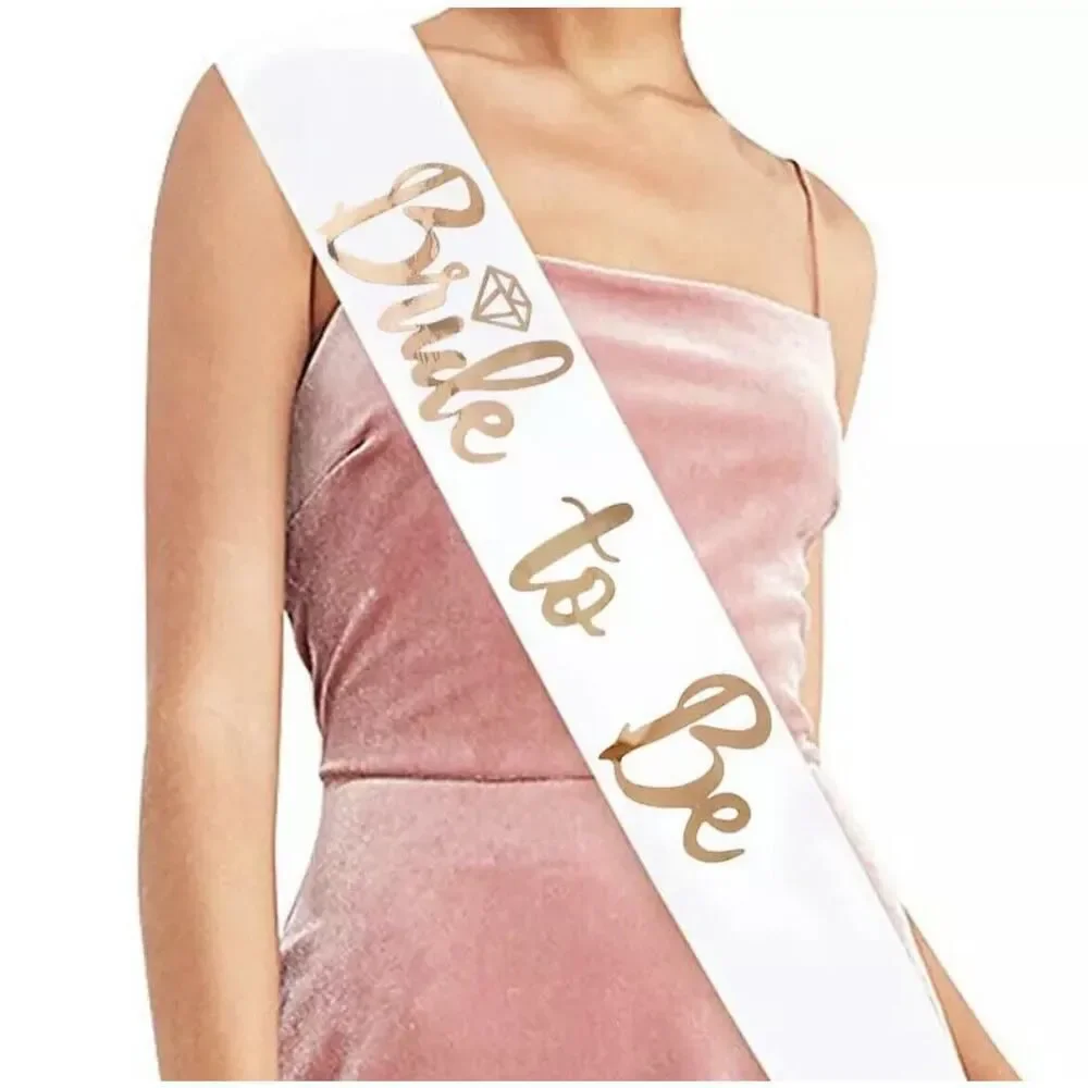 Lot of Bachelorette Bridal Party Decorations Sash Photo Prop Set Banner Balloons